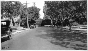 Survey of Santa Fe Railway grade crossings in City of Pasadena, Los Angeles County. Walnut Street, 1928