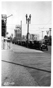 Typical light used on Broadway between Temple & Pico, Los Angeles, 1924