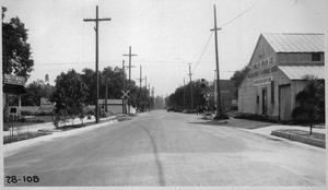 Daisy Street from north side of Santa Fe crossing looking south, Los Angeles County, 1928