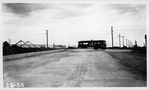 Proposed grade crossing over Pacific Electric Santa Ana Line at Riverside Drive east of Bell, Los Angeles County, 1926