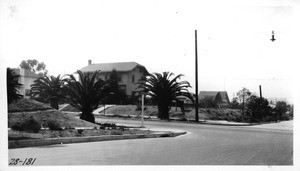 Intersection of Van Ness and Elmwood Avenues, Los Angeles, 1928