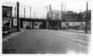 Viaduct over Glendale Boulevard on Sunset Boulevard, Los Angeles, 1925