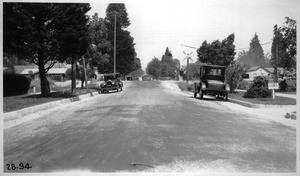 Survey of Santa Fe Railway grade crossings in City of Pasadena, Los Angeles County. Chester Avenue, 1928