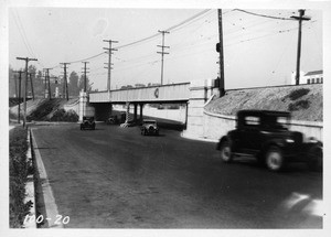 Subway under Pacific Electric tracks on Glendale Boulevard near Los Angeles River, Los Angeles, 1931