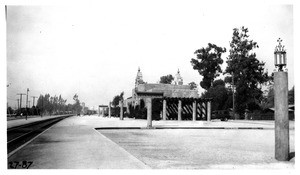 Southern Pacific Railroad Depot, Glendale, from southeast side, Los Angeles County, 1927