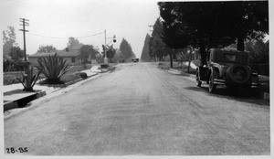 Survey of Santa Fe Railway grade crossings in City of Pasadena, Los Angeles County. Chester Avenue, 1928