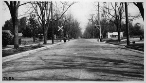 Survey of Santa Fe Railway grade crossings in City of Pasadena, Los Angeles County. Hudson Avenue, 1928