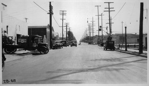 Survey of Santa Fe Railway grade crossings in City of Pasadena, Los Angeles County. Glenarm Street, 1928