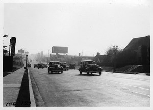 Crenshaw Boulevard looking south across Olympic Boulevard, Los Angeles, 1938