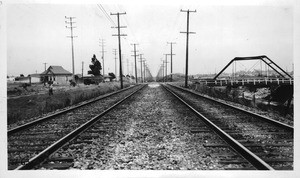 Grade Crossing - Redondo Boulevard, over P.E. Venice Line at Venice Boulevard, Los Angeles, 1927