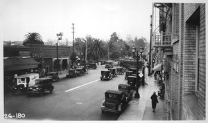 Looking north on Alvarado Street from south side of 7th Street, Los Angeles, 1926