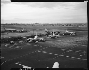 Aerial view LAX, 1961