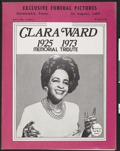 Clara Ward, 1925-1973: memorial tribute (Gospel News Journal, v. 8, no. 4-5, 1973)