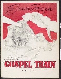 Souvenir program, Nationwide Gospel train, 1952