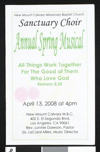 Annual Spring Musical, 2008