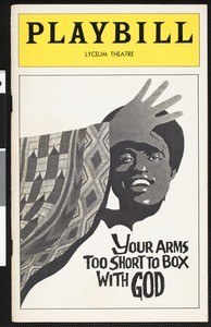 Program for Your Arms Too Short to Box with God, Lyceum Theatre, 1975