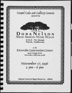 Gospel gala and Gallery genesis. Souvenir book, 1996