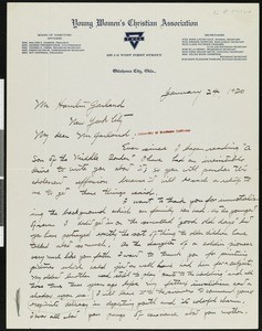 Clara Patience Haggard, letter, 1920-01-24, to Hamlin Garland