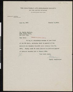 L.M. Bailey, letter, 1916-01-11, to Hamlin Garland — Calisphere