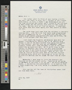 Zulime Garland, letter, 1937-07-16, to Mary Isabel Lord