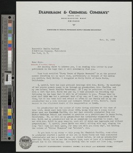 Carl Chaffin Waturbury, letter, 1936-10-30, to Hamlin Garland