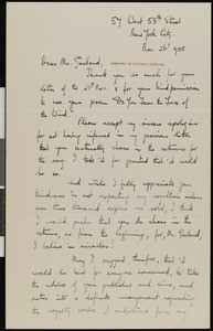 Beatrice Posamanick, letter, 1935-11-26, to Hamlin Garland