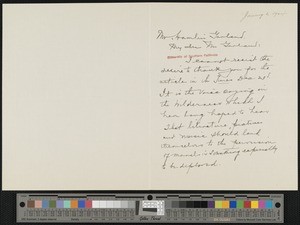 Mary Van Der Burgh, letter, 1924-01-02, to Hamlin Garland