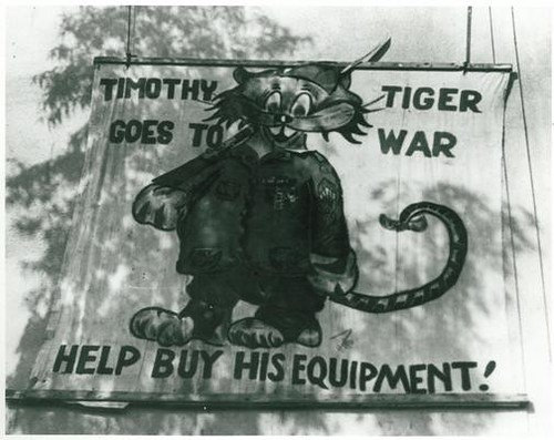 "Timothy Tiger Goes to War", South Pasadena High School Banner