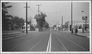 Looking north on Maple Ave. at East Adams