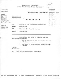 11.16. IC on LAPD / general counsel - 1991 June 26 meeting (1 of 2), 1991 June 25-26