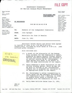 11.11. IC on LAPD / general counsel - 1991 June 14 meeting (1 of 2), 1991 Mar. 27 - June 13