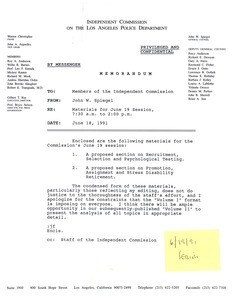 11.13. IC on LAPD / general counsel - 1991 June 19 meeting, 1991 May - June 19