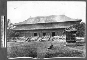 Yung Lo's hall at the Ming tombs, Beijing, China, ca. 1870-1880