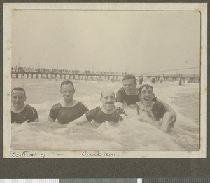 British soldiers bathing, Durban, South Africa, July1917