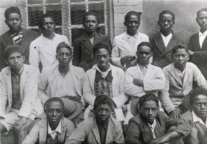 Football team of the Ambohijatovo's school, in Madagascar