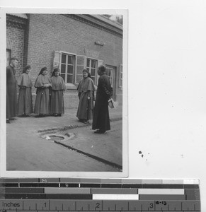 Maryknoll Fathers and Sisters at Mission at Fushun, China, 1938