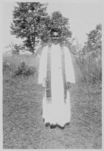 NELC, Nordindien. Pastor Nitanondo Marndi, født 11.11.1918. Præsteordineret 19.10.1952