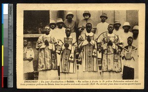 Newly ordained indigenous priests, Ouidah, Benin, 1929