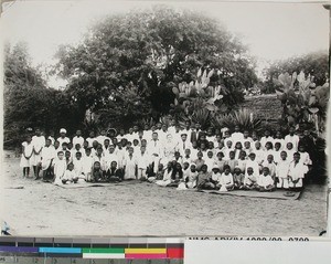 Students and teachers at the Lutheran School, Toliara, Madagascar, 1934