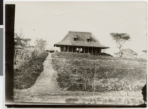 House under construction at the mission station, Ayra, Ethiopia, ca.1929-1931