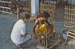 Danish Bangladesh Leprosy Mission/DBLM, Nilphamari. DSM Missionary, Sister Bente Birkmose Jakob