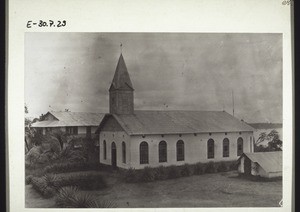 Church and mission house in Bonaberi, Cameroon