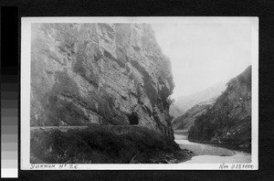 Mountain train tunnel, Yunnan, China, 1938