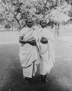 Benagaria, Santal Parganas, North India. Two women evangelists: Malti and Anpi