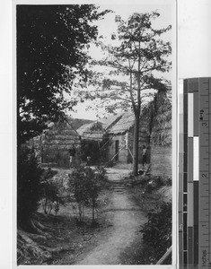 Entrance to the leper asylum at Jiangmen, China