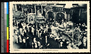 Elaborate parade floats, China, ca.1920-1940