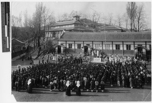 Reverend Sweeney farewell ceremony, Chinnampo, Korea, ca. 1940-1949