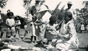 Children who need isolation in Manankavaly leper-house, Madagascar