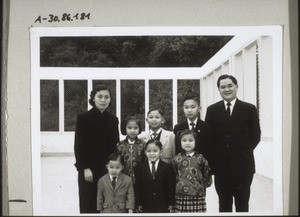 Pastor Tong Shu Kee, Hong Kong, with wife and children