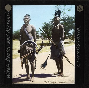 "Witch Doctor and Apprentice, Livingstonia", Malawi, ca.1910